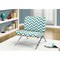 Monarch Specialties Accent Chair, Armless, Fabric, Living Room, Bedroom, Fabric, Metal, Green, Chrome, Contemporary I 8136 - alternate 4
